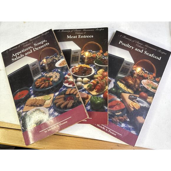 A Treasury Of Classic Microwave Recipes volume 1, 3, and 4 - Picture 1 of 7